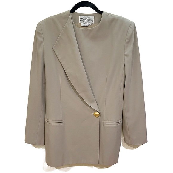 NEW Oleg Cassini Blazer Vintage 80's 90’s Blazer Y2K Size 12 - Picture 4 of 11